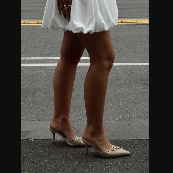 Princess Polly Lemonade Charisma Taupe Pointed Toe Heels 8 - Picture 5 of 11